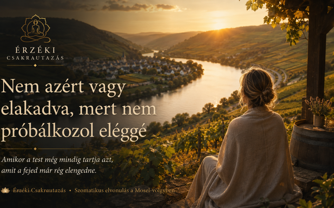 Nem azért vagy elakadva, mert nem próbálkozol eléggé